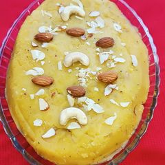 A picture of Sweet Potato and Fresh Cream Halva.