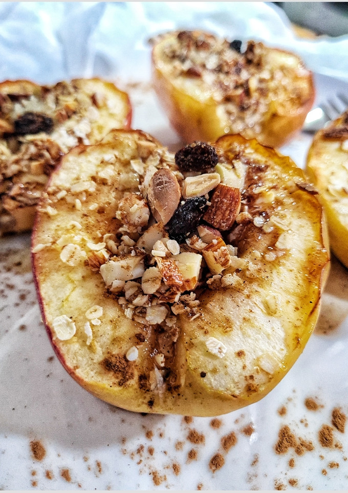 Una foto de Manzanas rellenas horneadas en el Airfryer