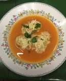 Sopa habanera con almendras