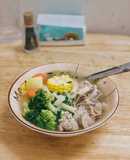 Canh nui sườn mọc