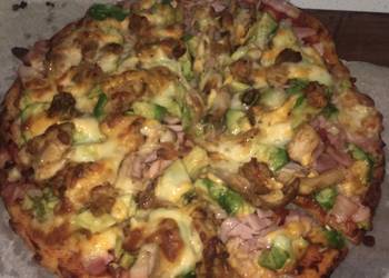 Easiest Way to Prepare Delicious Chicken Bacon Avo Pizza