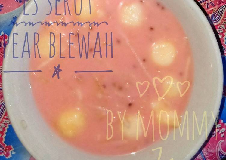 Cara Musim Gugur LezatEs serut pear blewah🍨