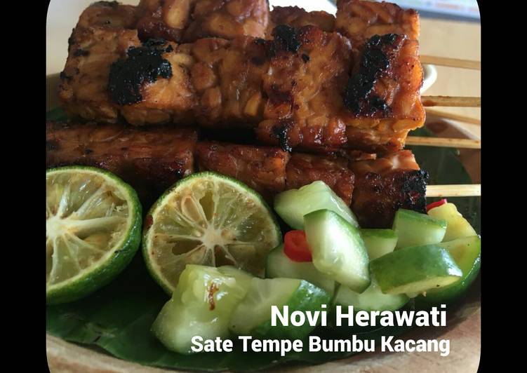 Langkah Mudah untuk mengolah Sate Tempe Bumbu Kacang yang Bikin Ngiler