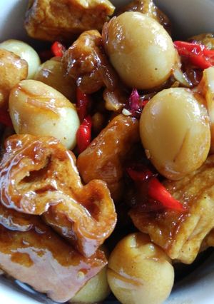 Foto resep Tahu puyuh bumbu kecap