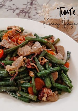 Foto resep 151. Tumis Kacang Panjang Baso