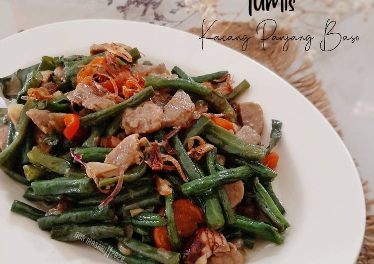 151. Tumis Kacang Panjang Baso