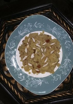 A picture of Bread and Egg Halwa....