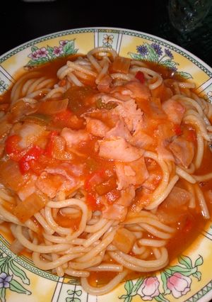 Una foto de 🍝NOODLES CON SALSA 🍝