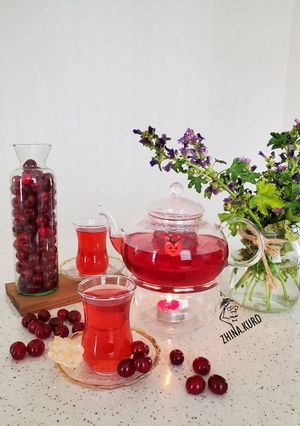 عکسی از دستور چای آلبالو