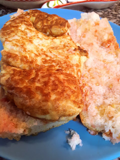 Una foto de Omelette de jamón York y queso