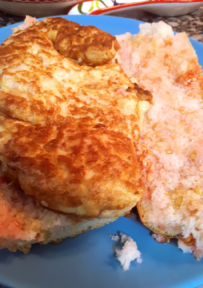Una foto de Omelette de jamón York y queso