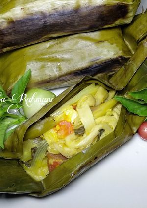 Foto resep Pepes Jamur Tiram No Tahu No Telur 🍄