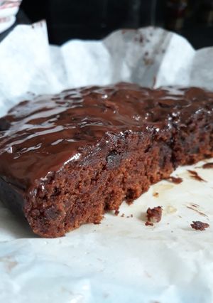 Foto di Torta al cacao vegana cotta in padella