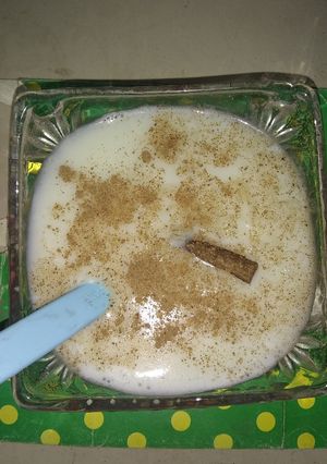 Una foto de Arroz con leche con canela en polvo