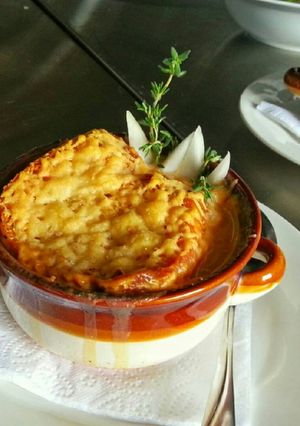 Una foto de Sopa de cebolla