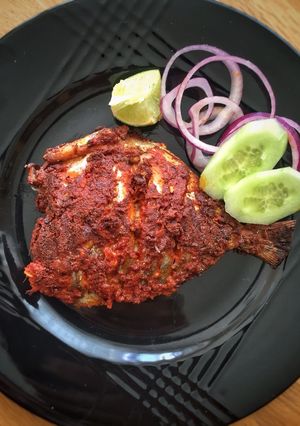 A picture of Tandoori Pomfret Fry.
