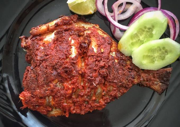 Simple Way to Make Speedy Tandoori Pomfret Fry