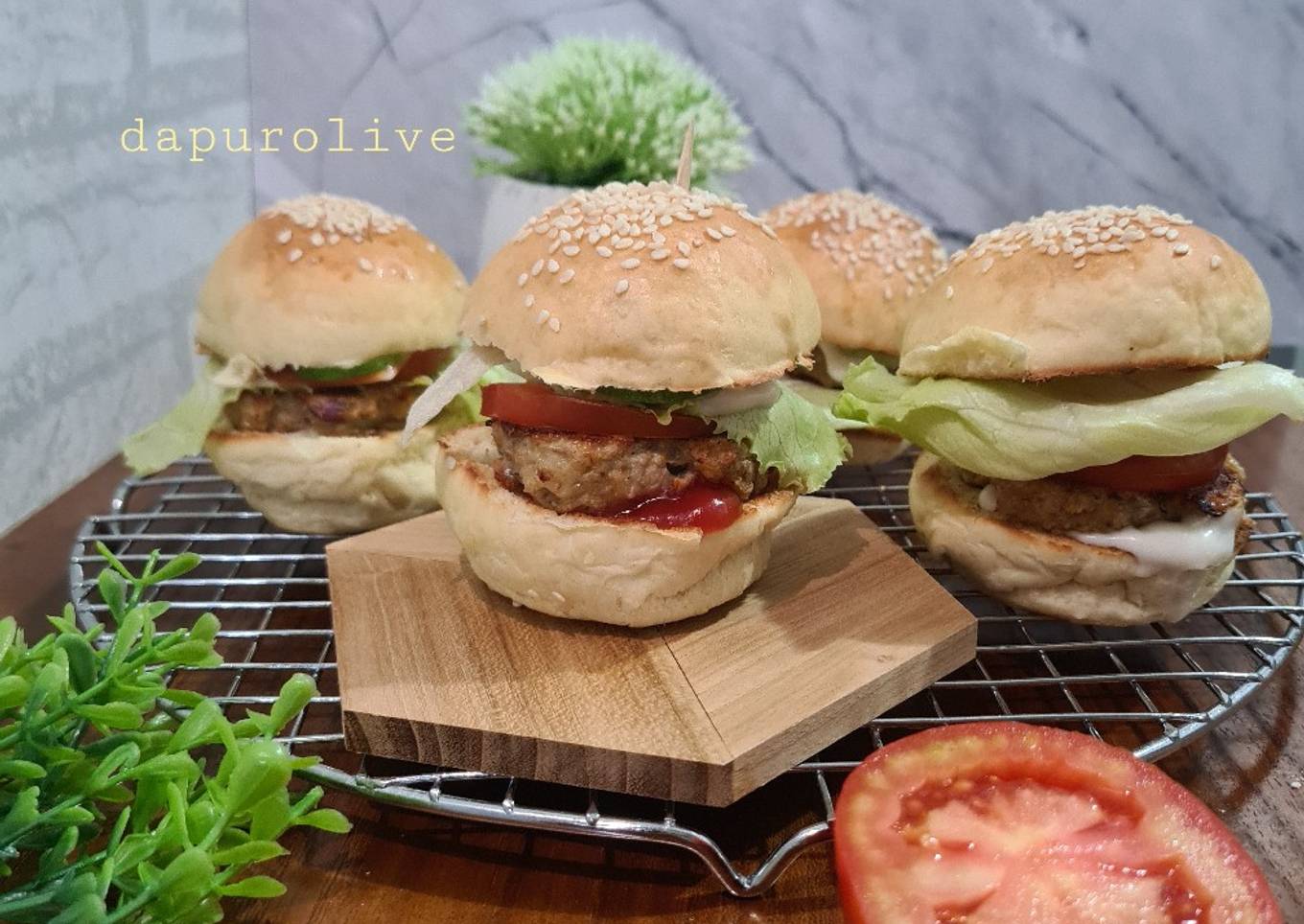 Mini Hamburger ������ Patty Kulit Pisang