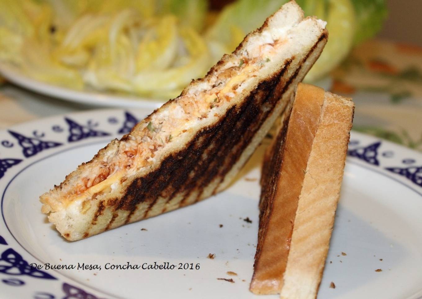 Sándwich de pollo con soja