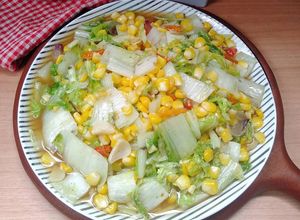 Foto resep Tumis sawi putih jagung manis