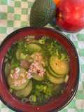 Canh squash nấu thịt băm