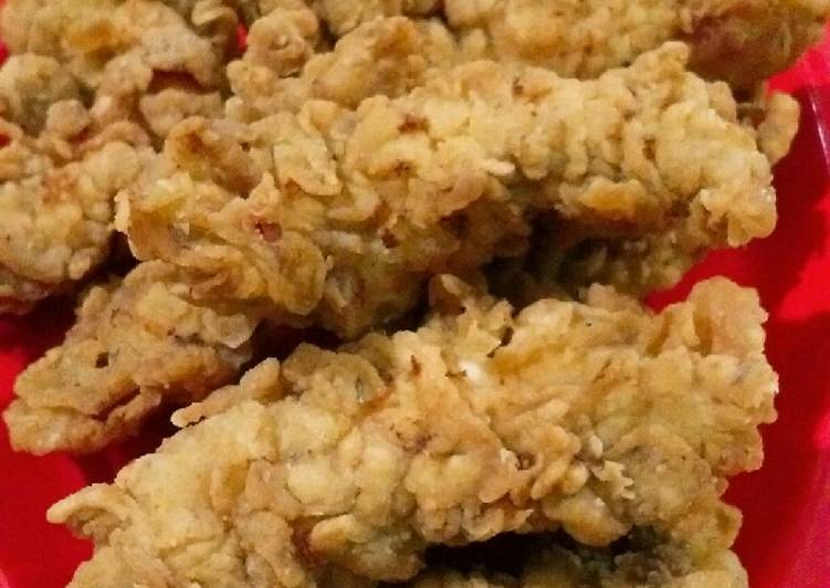 Cara Memasak Cepat Ayam Kentaki 11 Bumbu Rahasia (chicken strip) Enak Sempurna