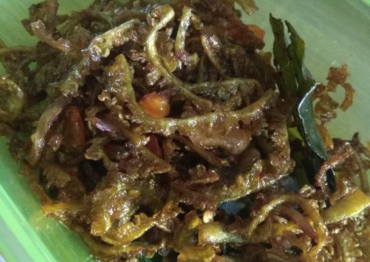 Resep: saat makan malam(Salin dari) Kering PARE NENEK Bumbu iris
