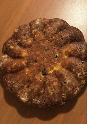 A picture of Gluten-Free Carrot, Coconut, and Chocolate Cake.