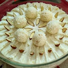 A picture of Raffaello pudding.