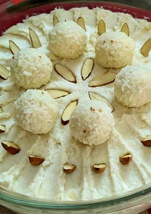 A picture of Raffaello pudding.