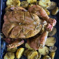 A picture of Stuffed chicken.