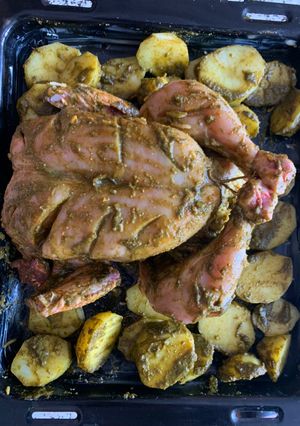 A picture of Stuffed chicken.