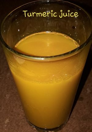 A picture of Turmeric juice.