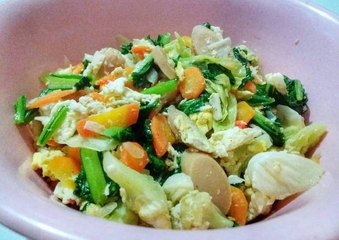 Resep Orak Arik Sayur Sosis Telur Oleh Tika Cookpad