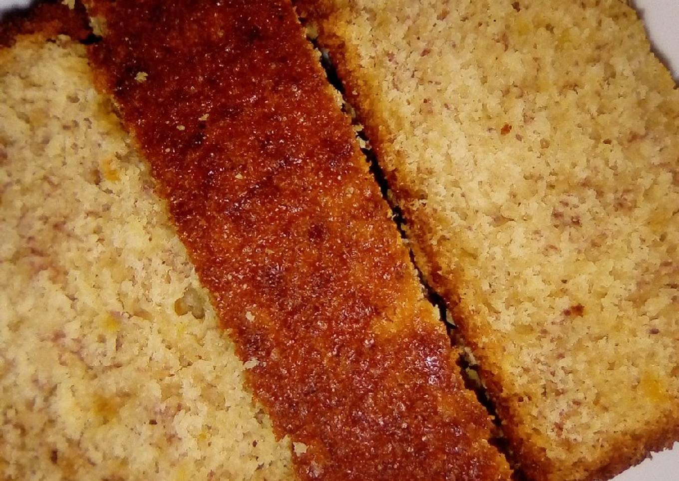 Sweet banana cake loaf