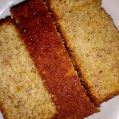 Sweet banana cake loaf A picture of Sweet banana cake loaf.