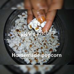A picture of Homade popcorn.