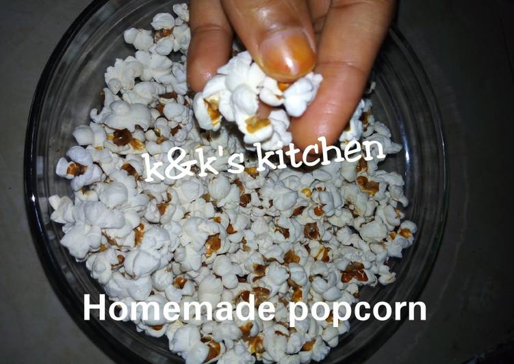 Homade popcorn