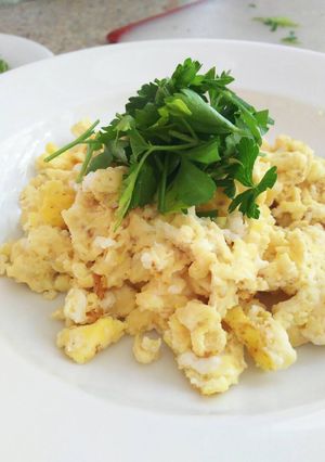 A picture of Sunday scramble egg.