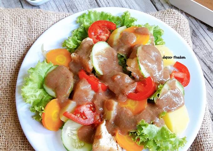Anti Ribet, Memasak GADO GADO SEMARANGAN (Versi Vegatarian) ala Madam Gampang