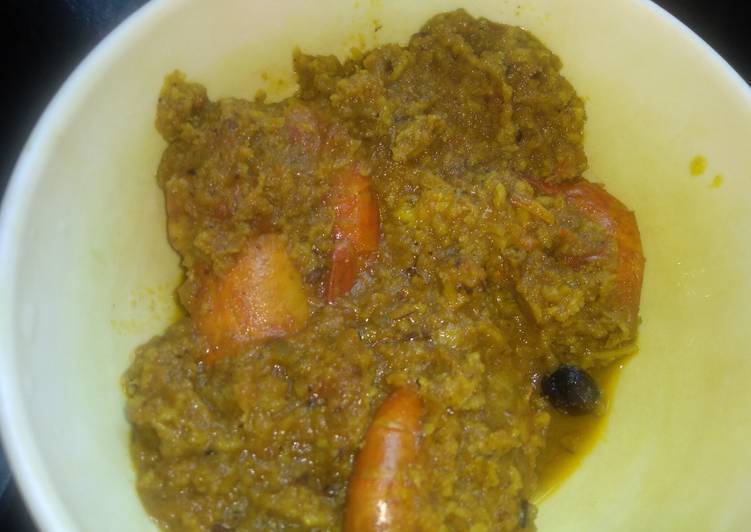 Prawn malai curry