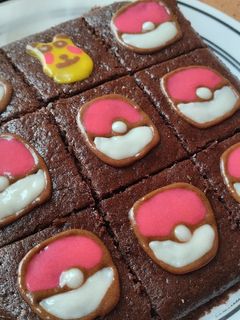 Una foto de Brownies sin huevo...🍫🍯🍩