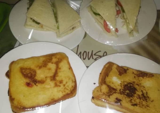 Recipe of Super Quick Homemade Bread sandwich and French toast