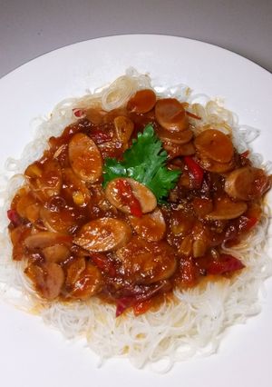 Foto resep BIHUN SOSIS PASTA BOLOGNESE😍
