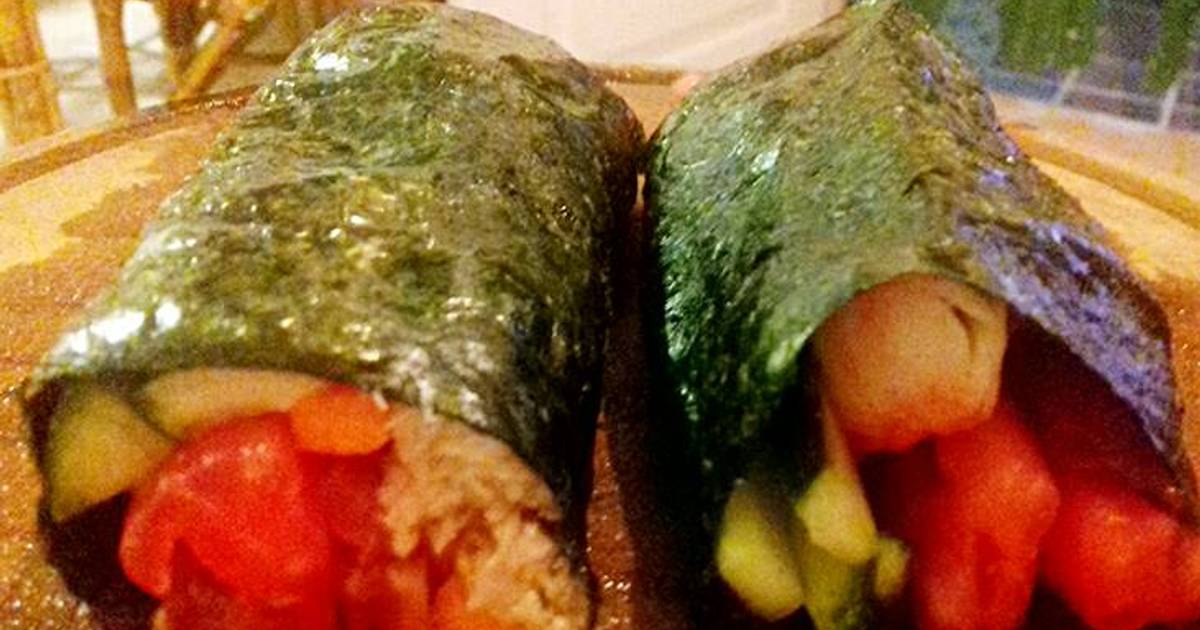 Rollitos de alga Nori Receta de Natalia Mariel Cookpad Rollitos de alga Nori Receta de Natalia Mariel Cookpad