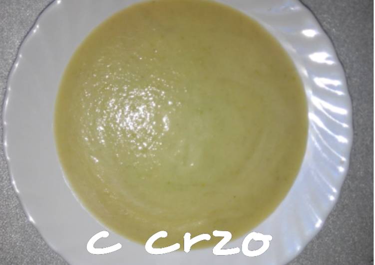 Crema de calabacín en microondas
