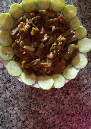 صورة لوصفة لوبيا بزيت