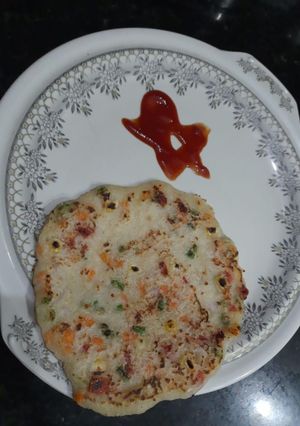 A picture of Semolina chilla.