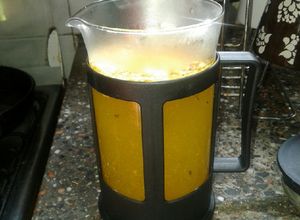 Una foto de Te De cáscara naranja y canela