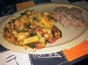 Una foto de rajas de poblano